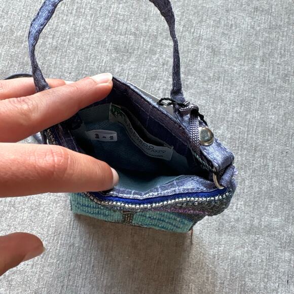 NWT Bamboo Trading Company Beaded Club Bag - Picture 4 of 7